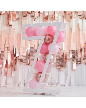 Balloon Mosaic Number Stand 7