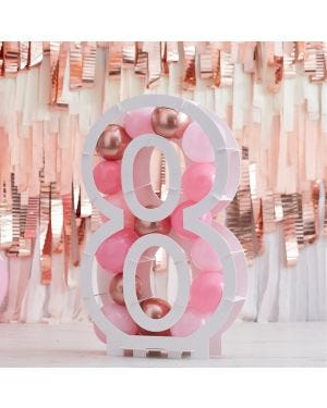 Balloon Mosaic Number Stand 8