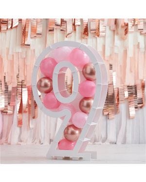 Balloon Mosaic Number Stand 9
