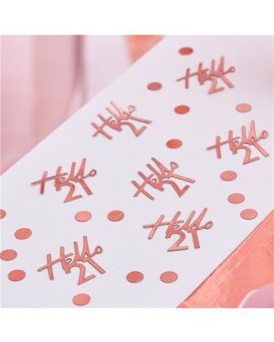 Mix It Up Rose Gold Hello 21 Birthday Confetti (13g pack)