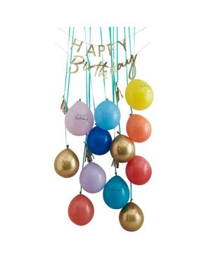 Mix It Up Rainbow &amp; Gold Birthday Door Decorating Kit