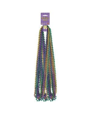 Mardi Gras Bead Necklace (12pk)
