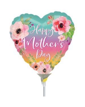 Mother&#039;s Day Ombre Mini Air-filled Balloon - 9&quot; Foil