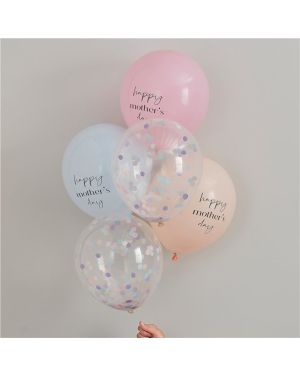 Happy Mother&#039;s Day Balloon Mix - 12&quot; Latex (5pk)