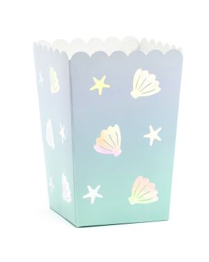 Narwhal Shell Popcorn Boxes - 12.5cm (6pk)
