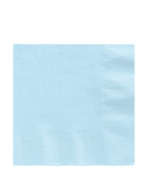 Baby Blue Paper Napkins 3ply - 33cm (20pk)