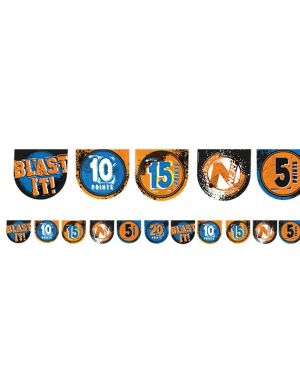 Nerf Party Pennant Banner - Dual Use - Banner or Target