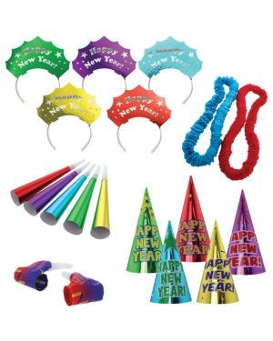 Colourful New Year Party Kit for 10 