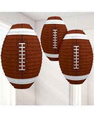 Football Paper Lanterns (3pk)