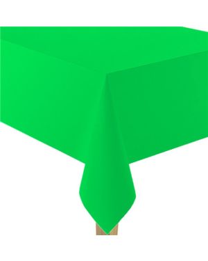 Green Plastic Tablecover - 274cm x 137cm