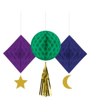 Opulent Eid Honeycomb Decorations - 42cm (3pk)