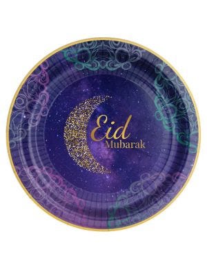 Opulent Eid Plates - 23cm (8pk)