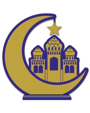 Opulent Eid Wooden Sign - 30cm