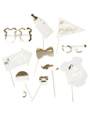 Oh Baby Photo Booth Props (10pk)