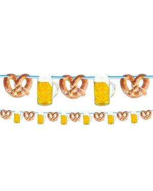 Oktoberfest Pretzel Paper Garland - 10m
