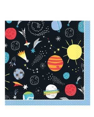 Outer Space Paper Napkins - 33cm (16pk)