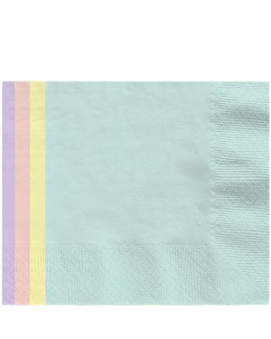 Mixed Pastel Napkins - 33cm (16pk)