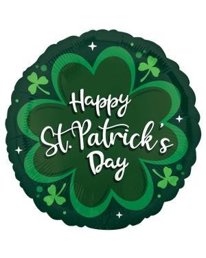 St.Patricks&#039;s Day Clover Balloon - 18&quot; Foil