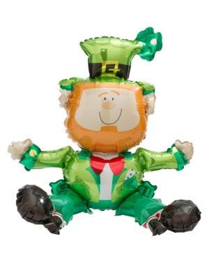 St Patrick&#039;s Day Sitting Leprechaun Balloon - 22&#039;&#039; Foil