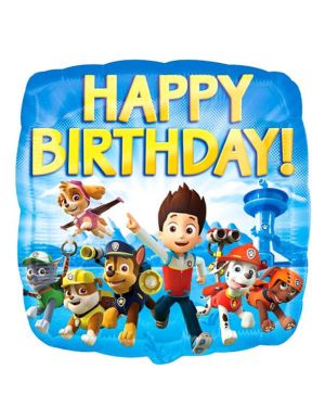 Paw Patrol Happy Birthday Balloon - 18&#039;&#039; Foil