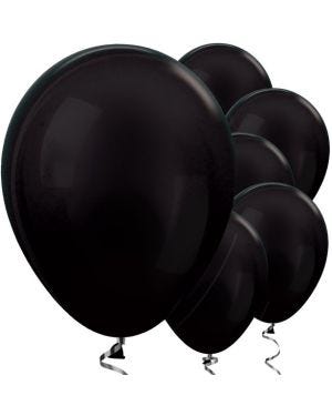 Black Metallic Balloons - 12 Latex Balloons (50pk)
