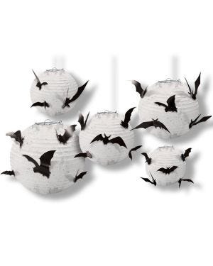 Paper Lanterns with Bats