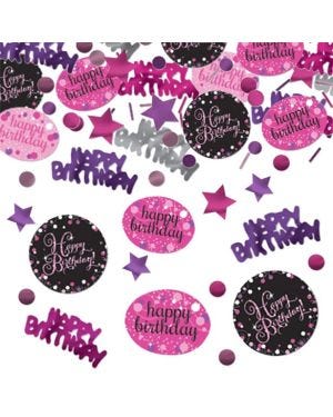 Pink Celebration Happy Birthday Confetti (34g pack)