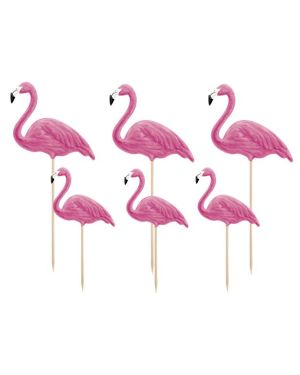 Flamingo Picks - Asst Sizes (6pk)