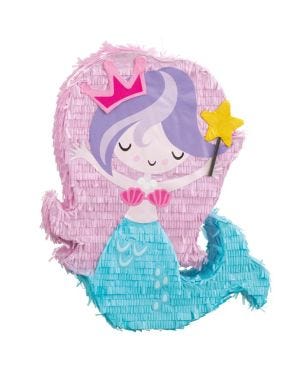 Mermaid Shaped Drum Piñata - 50cm x 42cm