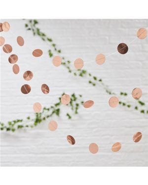 Beautiful Botanics Rose Gold Circle Garland - 5m