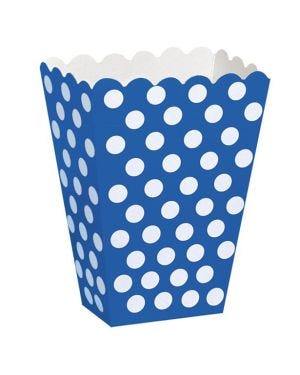 Blue Polka Dot Treat Boxes (8pk)
