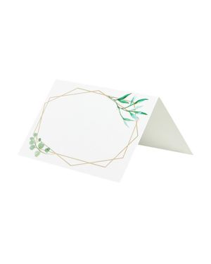 Geometric Greenery Wedding Place Cards (10pk)