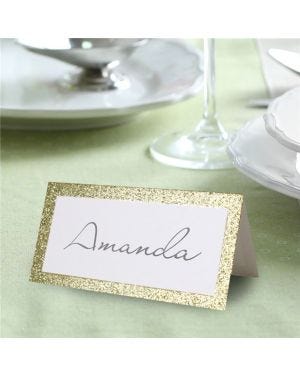 Gold Glitter Place Cards (50pk)