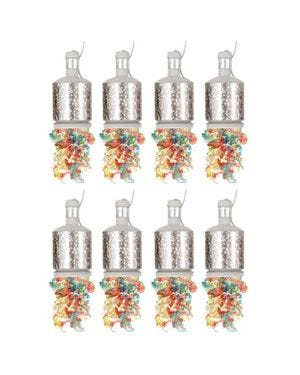 Silver Holographic Party Poppers (20pk)
