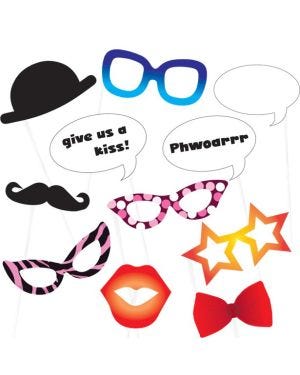 Photo Booth Props (11pk)