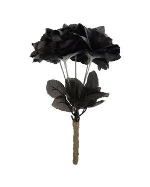 Black Rose Bouquet - 30cm