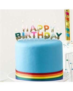 Rainbow Happy Birthday Candles