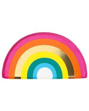 Rainbow Paper Plate - 25cm (12pk)