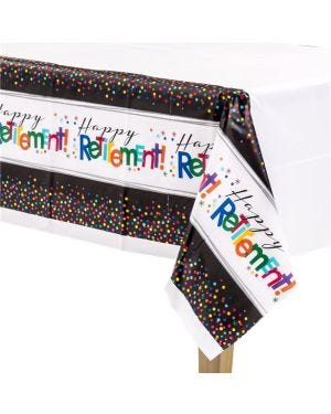 Officially Retired Plastic Tablecover - 1.4m x 2.6m