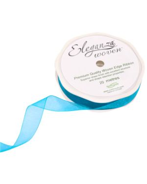 Turquoise Organza Ribbon - 20m