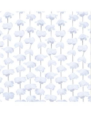 Rustic Country White Floral Curtain Backdrop