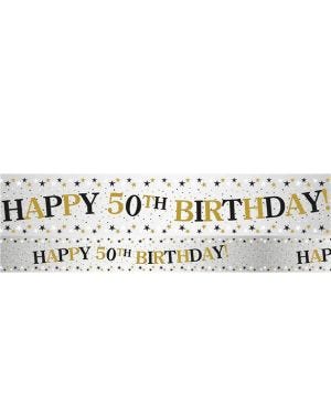 Sparkling Celebration 50th Foil Banner - 2.7m