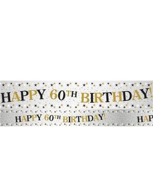 Sparkling Celebration 60th Foil Banner - 2.7m