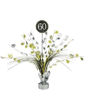 Sparkling Celebration 60th Foil Table Centrepiece - 33cm