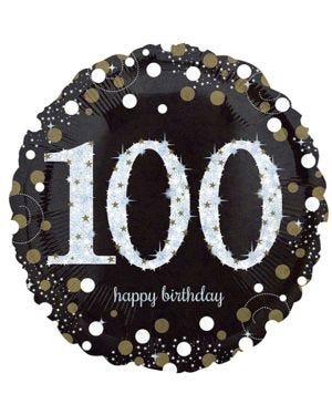Sparkling Celebration 100th Birthday Balloon - 18&quot; Foil
