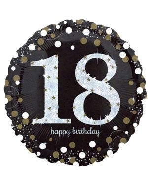 Sparkling Celebration 18th Birthday Balloon - 18&quot; Foil