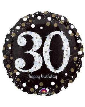 Sparkling Celebration 30th Birthday Balloon - 18&quot; Foil