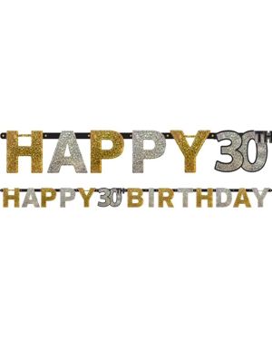 Sparkling Celebration 30th Birthday Letter Banner - 2m
