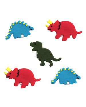 Dinosaur Sugar Cake Toppers (5pk)