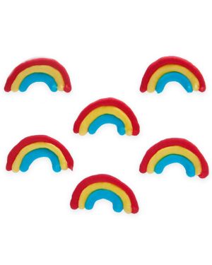 Rainbow Sugar Cake Toppers (6pk)